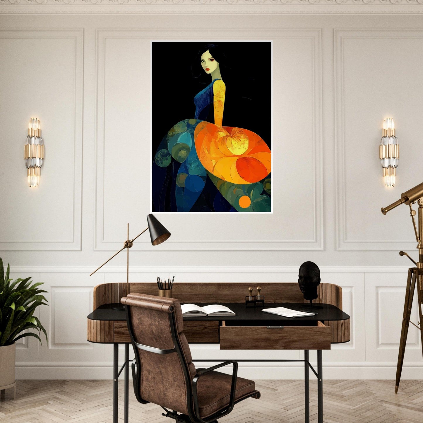 Timeless illustrated dress poster - Sillystroke