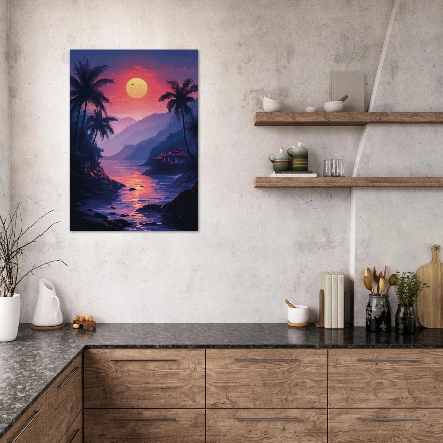Tropical sunset poster - Sillystroke