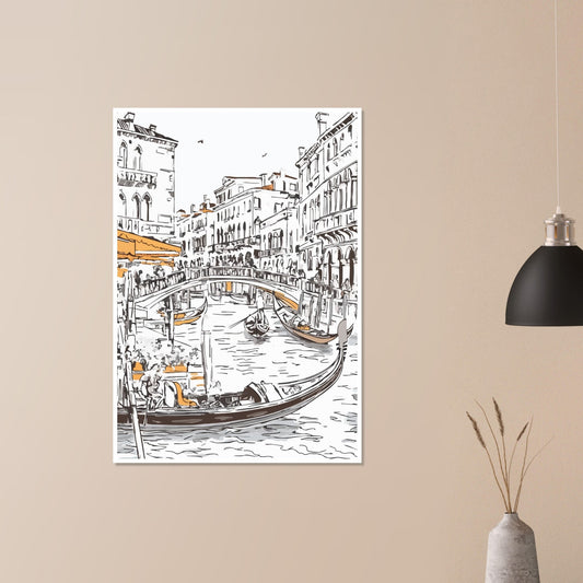 Venice sketch poster - Sillystroke