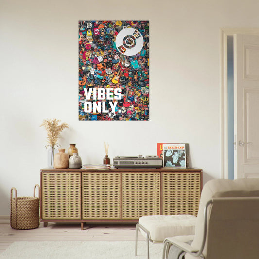 Vibes only poster - Sillystroke