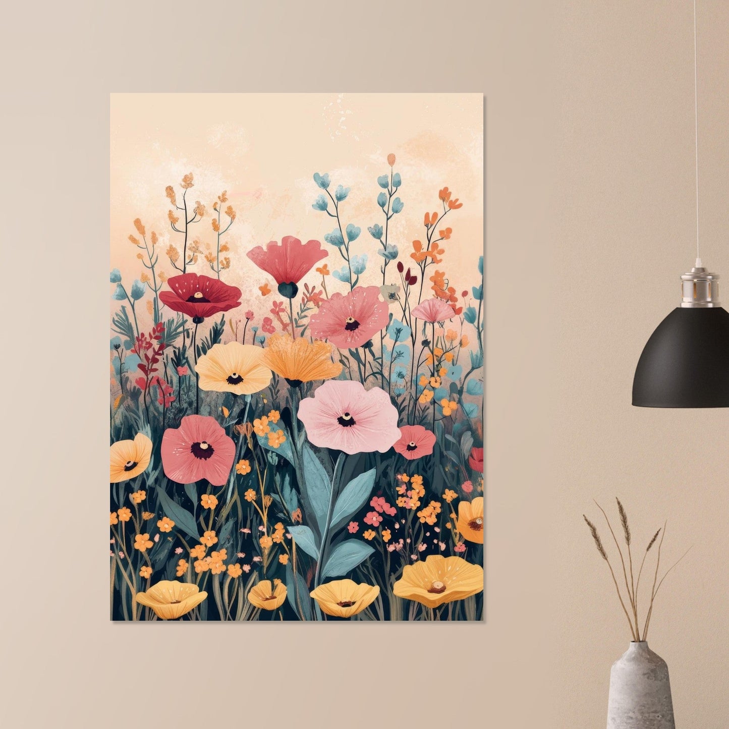 Vibrant flower poster - Sillystroke