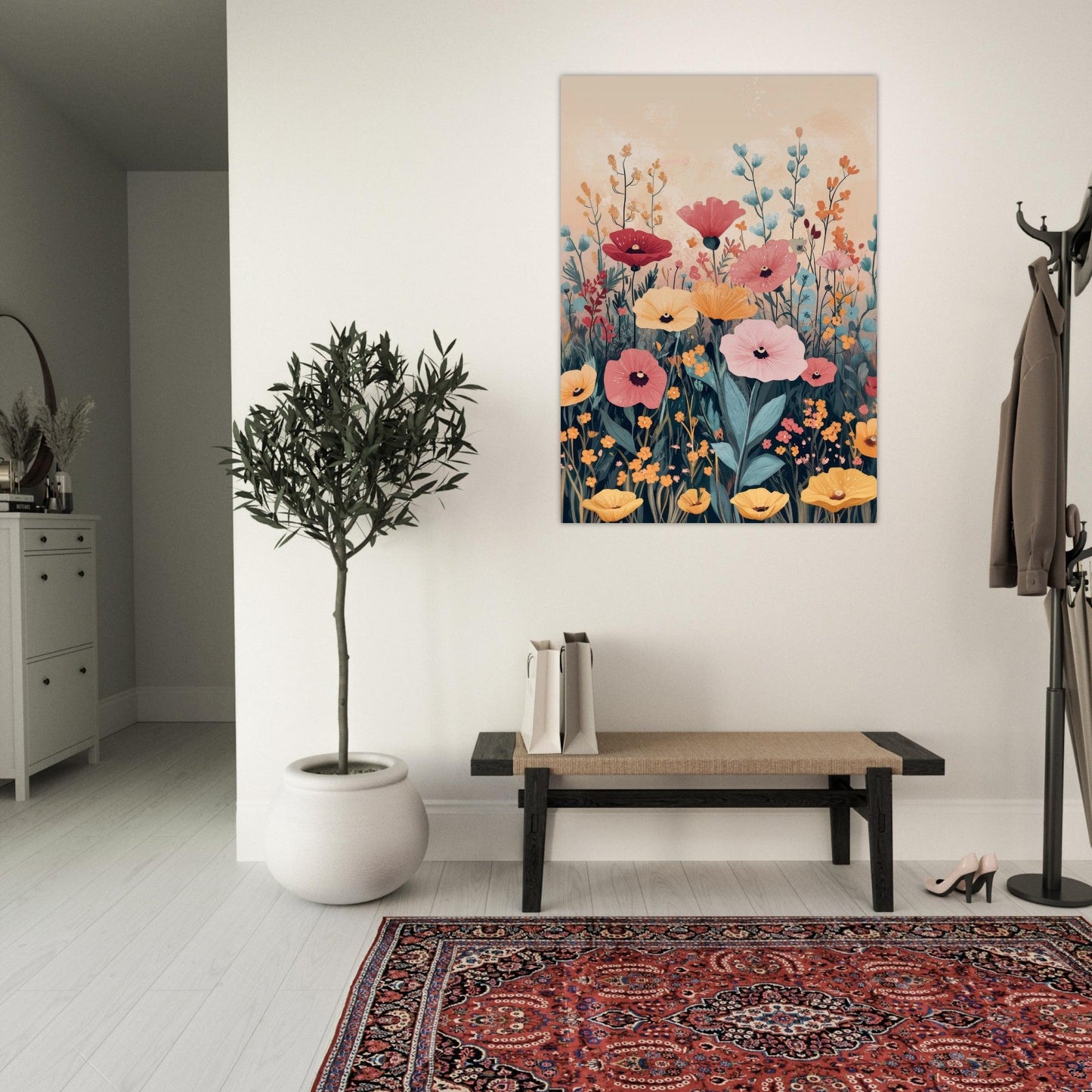 Vibrant flower poster - Sillystroke