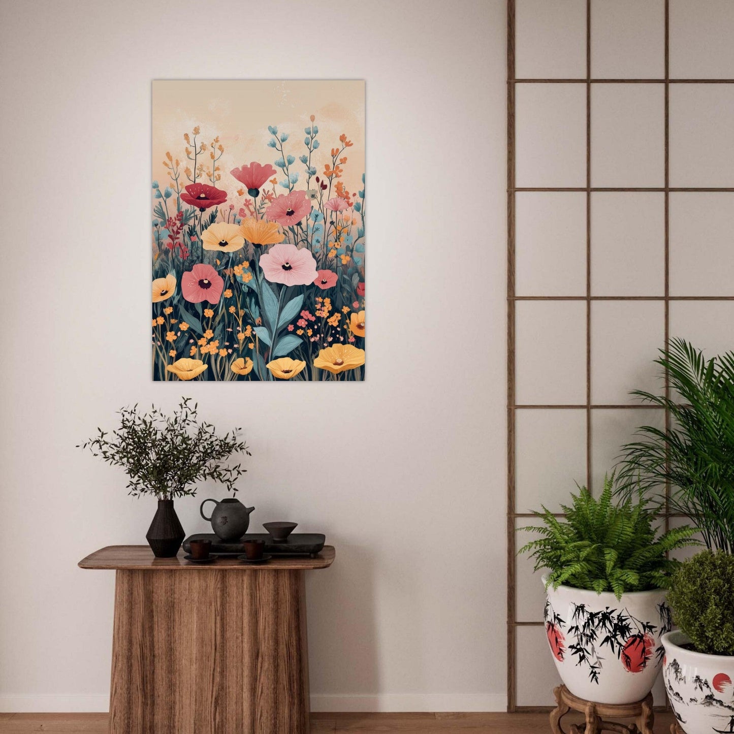 Vibrant flower poster - Sillystroke