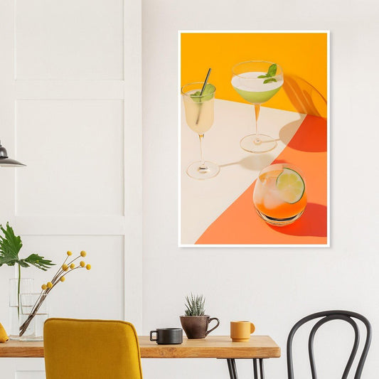 Vibrant sips poster - Sillystroke