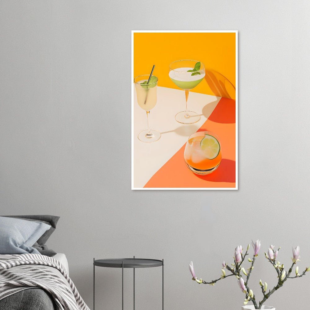 Vibrant sips poster - Sillystroke