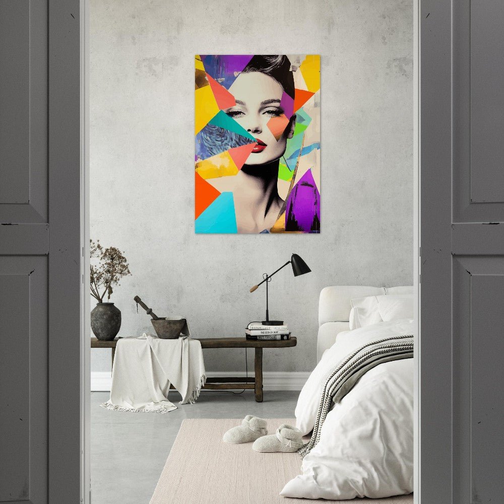 Vibrant woman shapes poster - Sillystroke