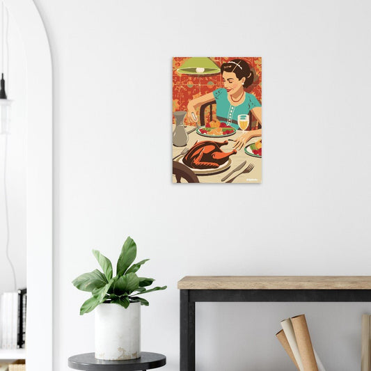 Vintage dinner poster - Sillystroke