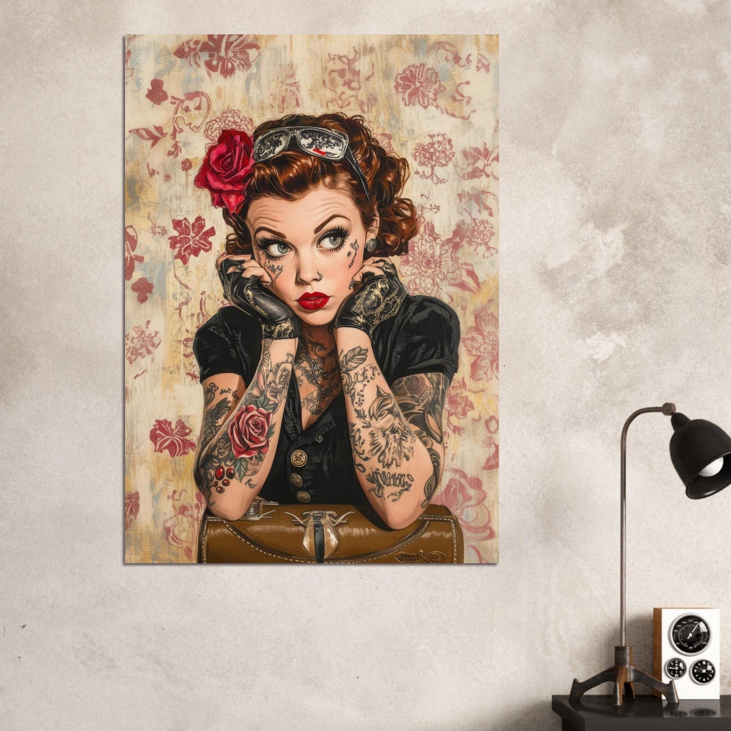 Vintage flower girl poster - Sillystroke