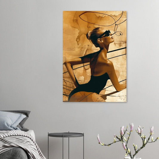 Vintage style woman poster - Sillystroke