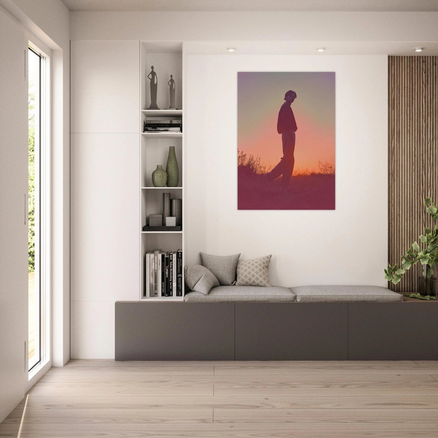 Walking through dusk poster - Sillystroke