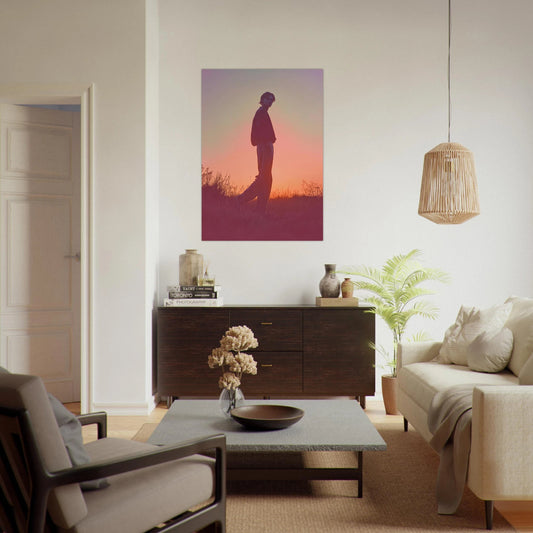 Walking through dusk poster - Sillystroke