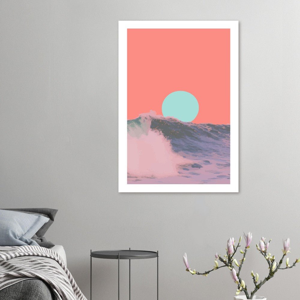 Wave and sun poster - Sillystroke