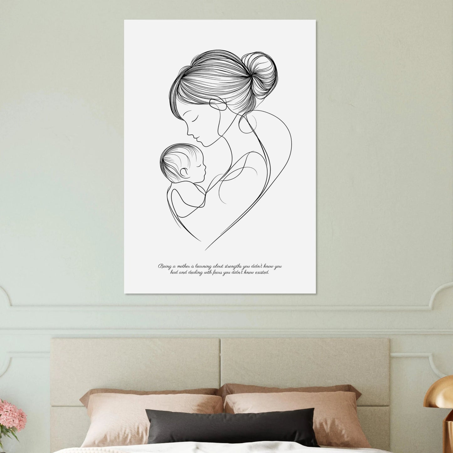 Woman and child sketch poster - Sillystroke