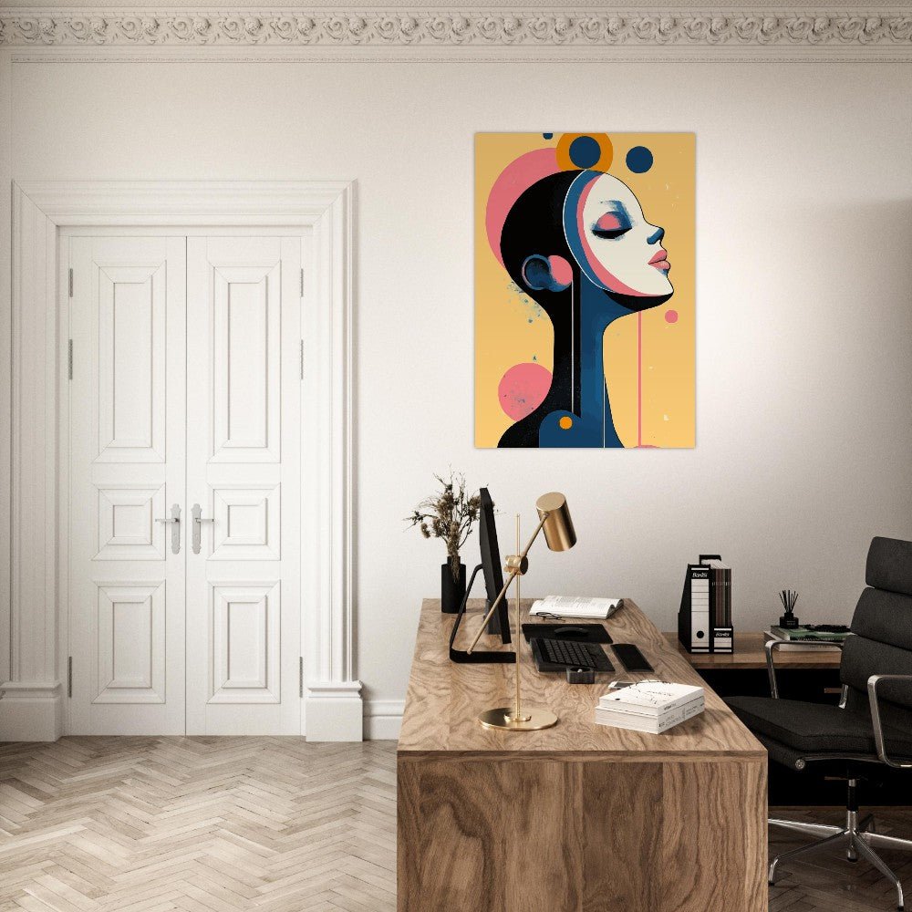 Woman in retro colors poster - Sillystroke