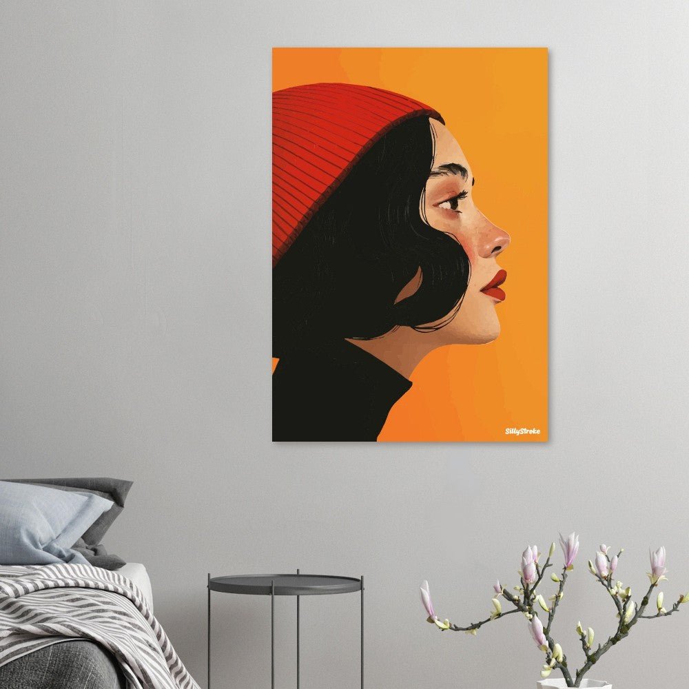 Woman profile poster - Sillystroke