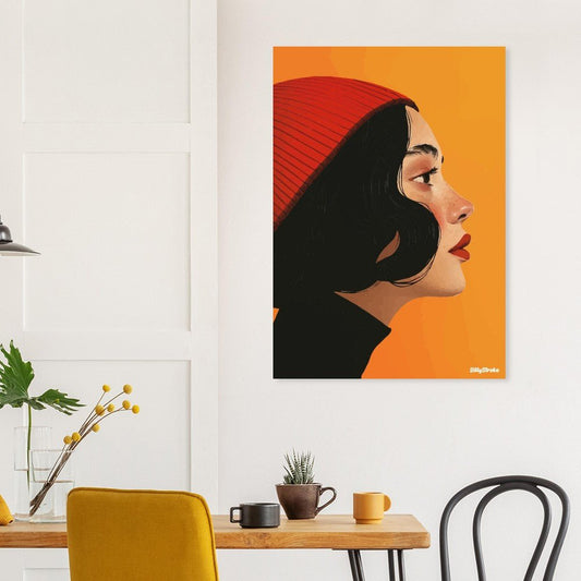 Woman profile poster - Sillystroke