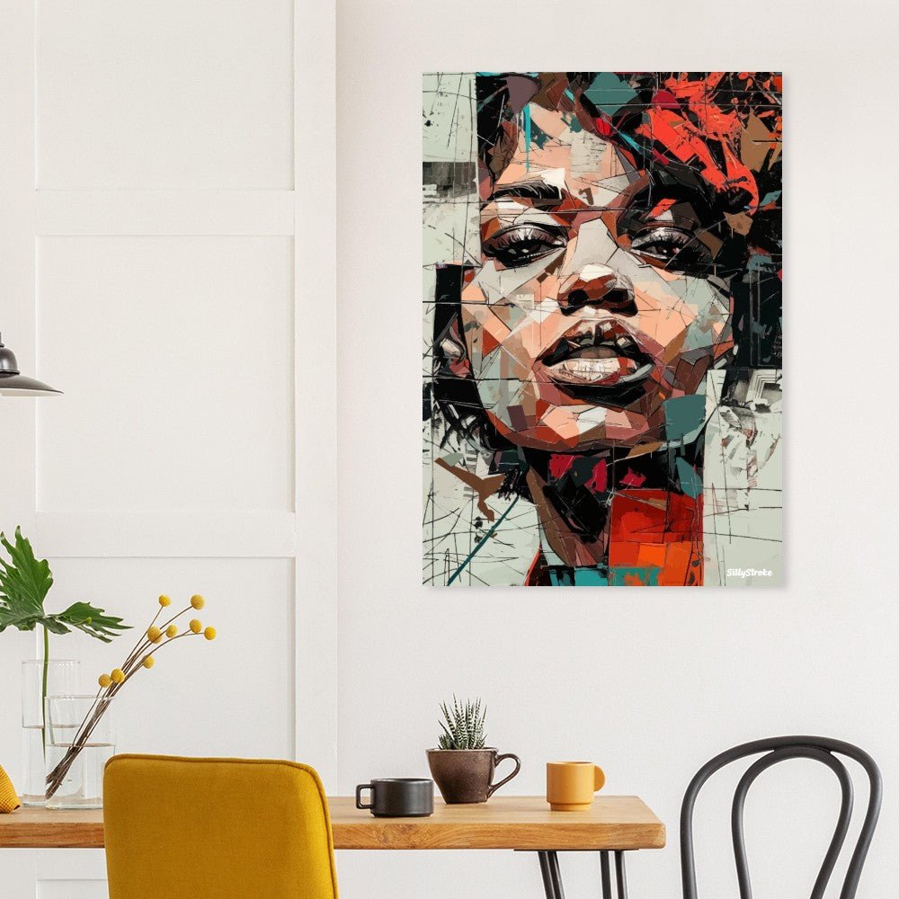 Woman statement portrait poster - Sillystroke