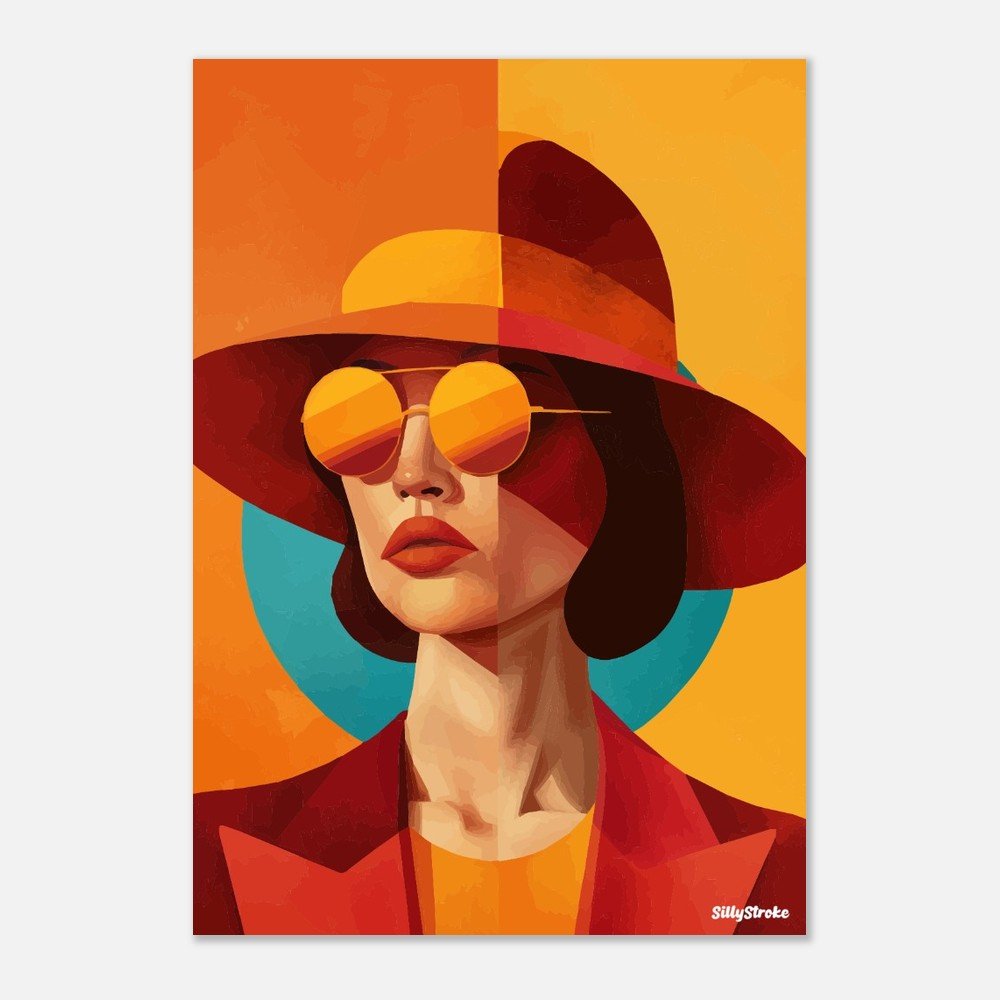 Woman stylish poster - Sillystroke