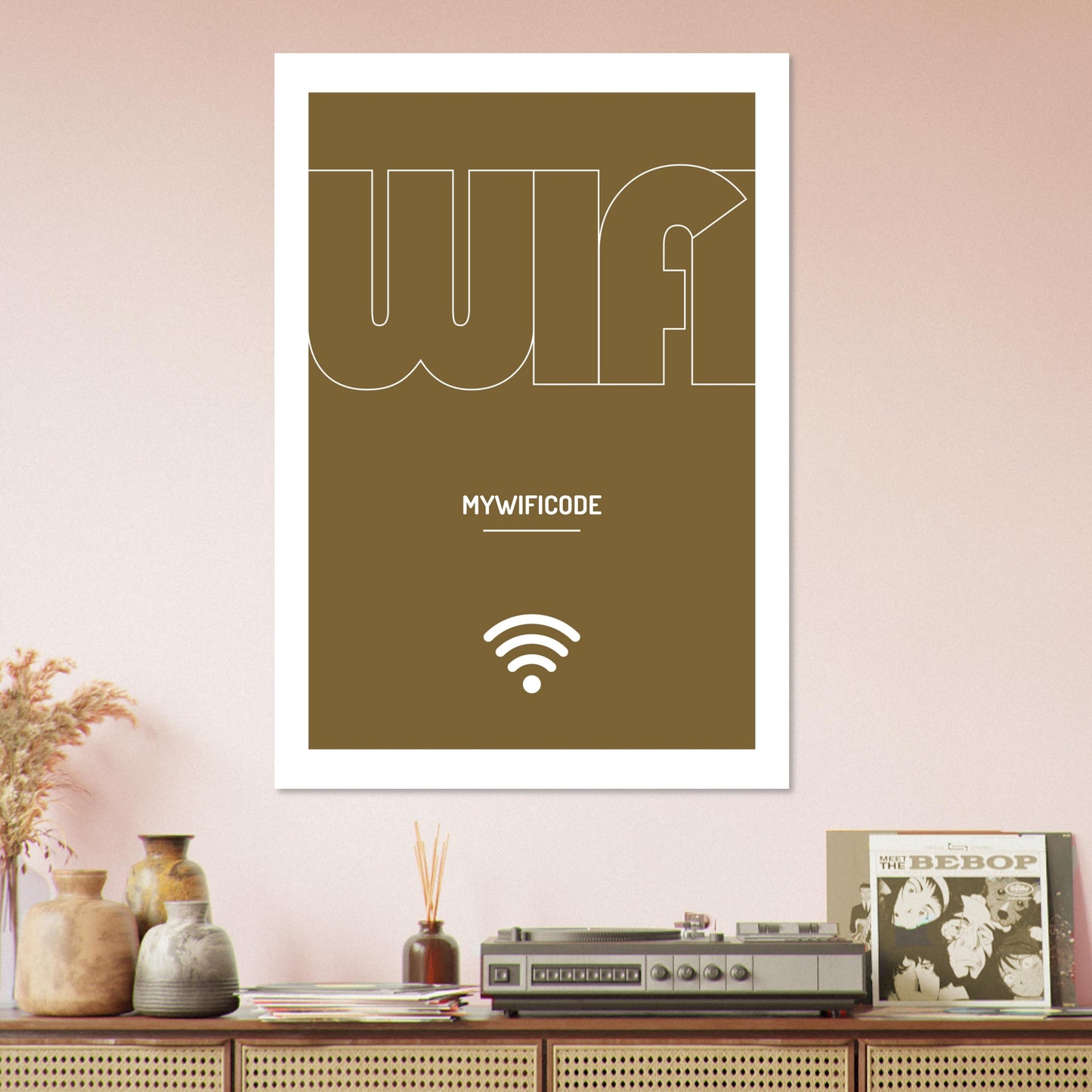 Custom WiFi password poster