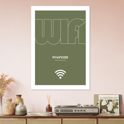 Custom WiFi password poster