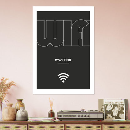 Custom WiFi password poster