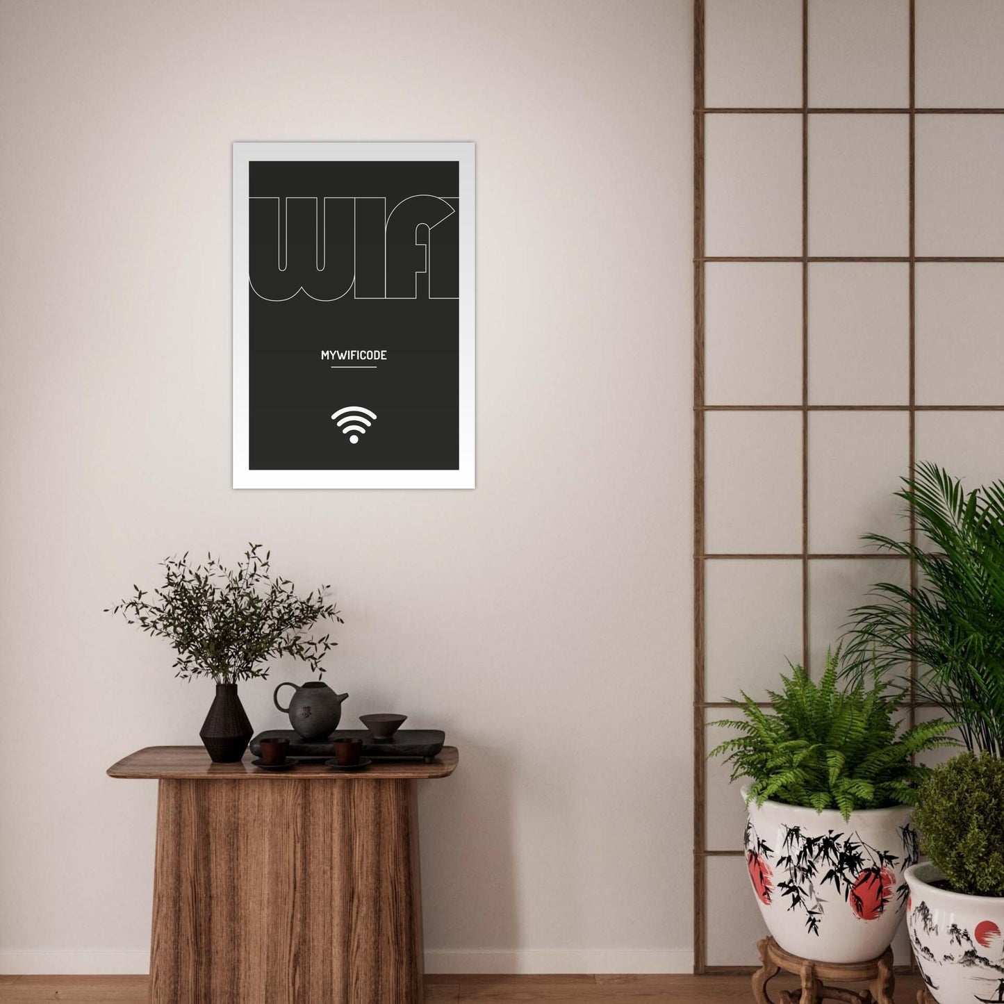 Custom WiFi password poster