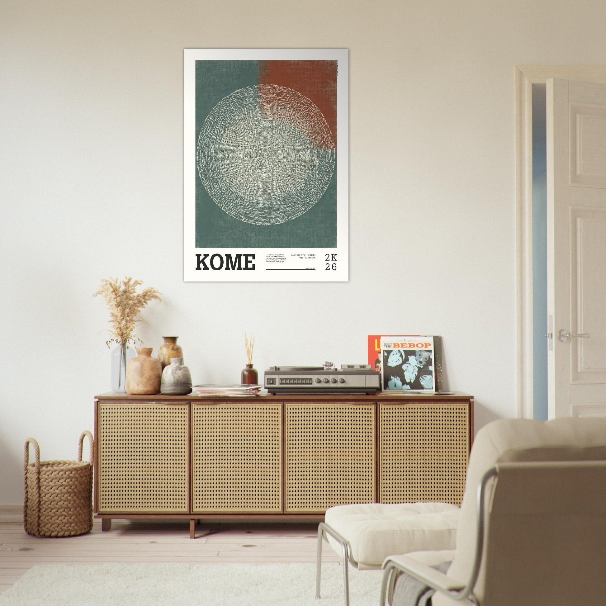 Abstract Art Poster - KOME - Sillystroke