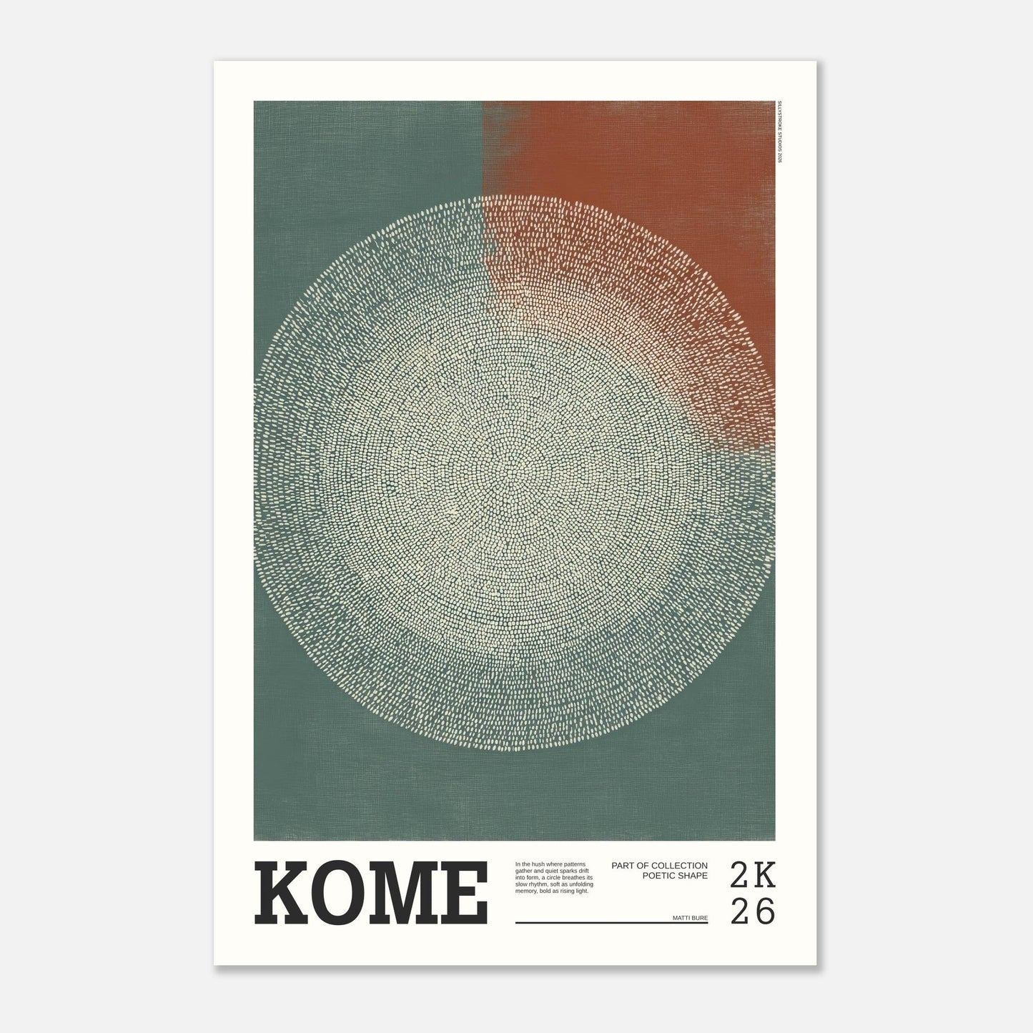 Abstract Art Poster - KOME - Sillystroke