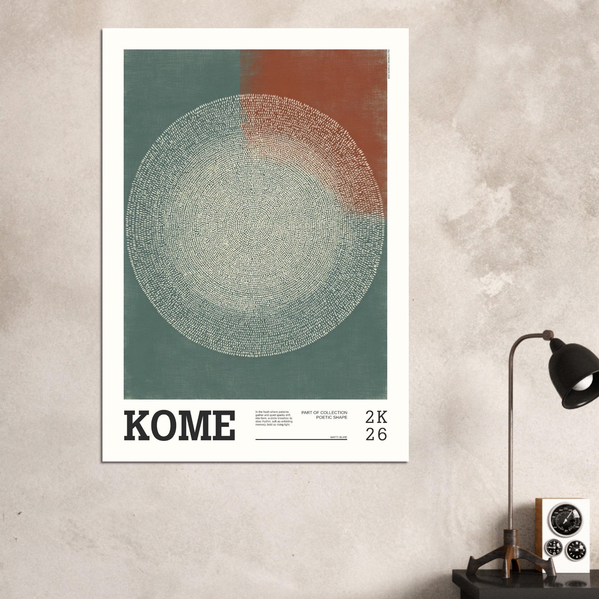 Abstract Art Poster - KOME - Sillystroke