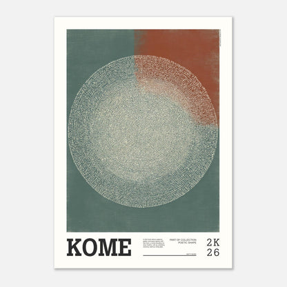 Abstract Art Poster - KOME - Sillystroke
