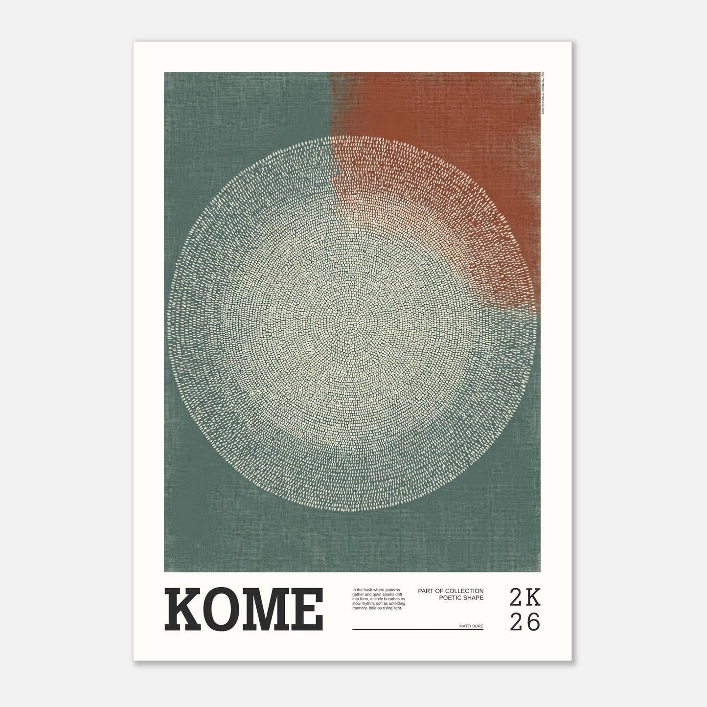 Abstract Art Poster - KOME - Sillystroke