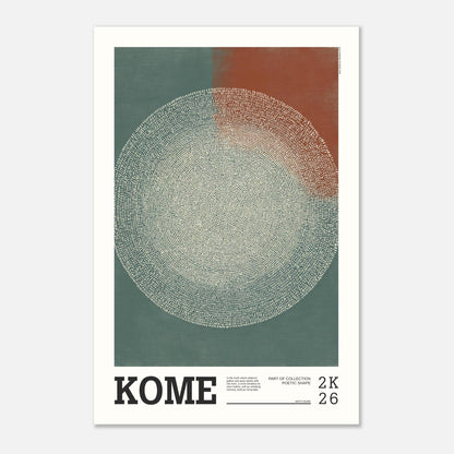 Abstract Art Poster - KOME - Sillystroke