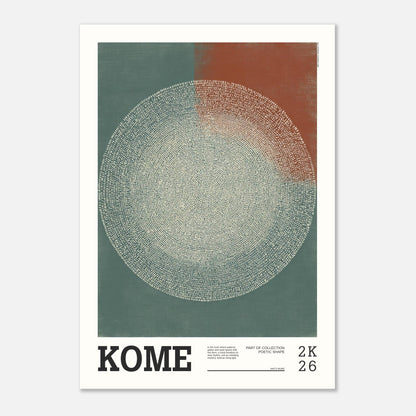 Abstract Art Poster - KOME - Sillystroke