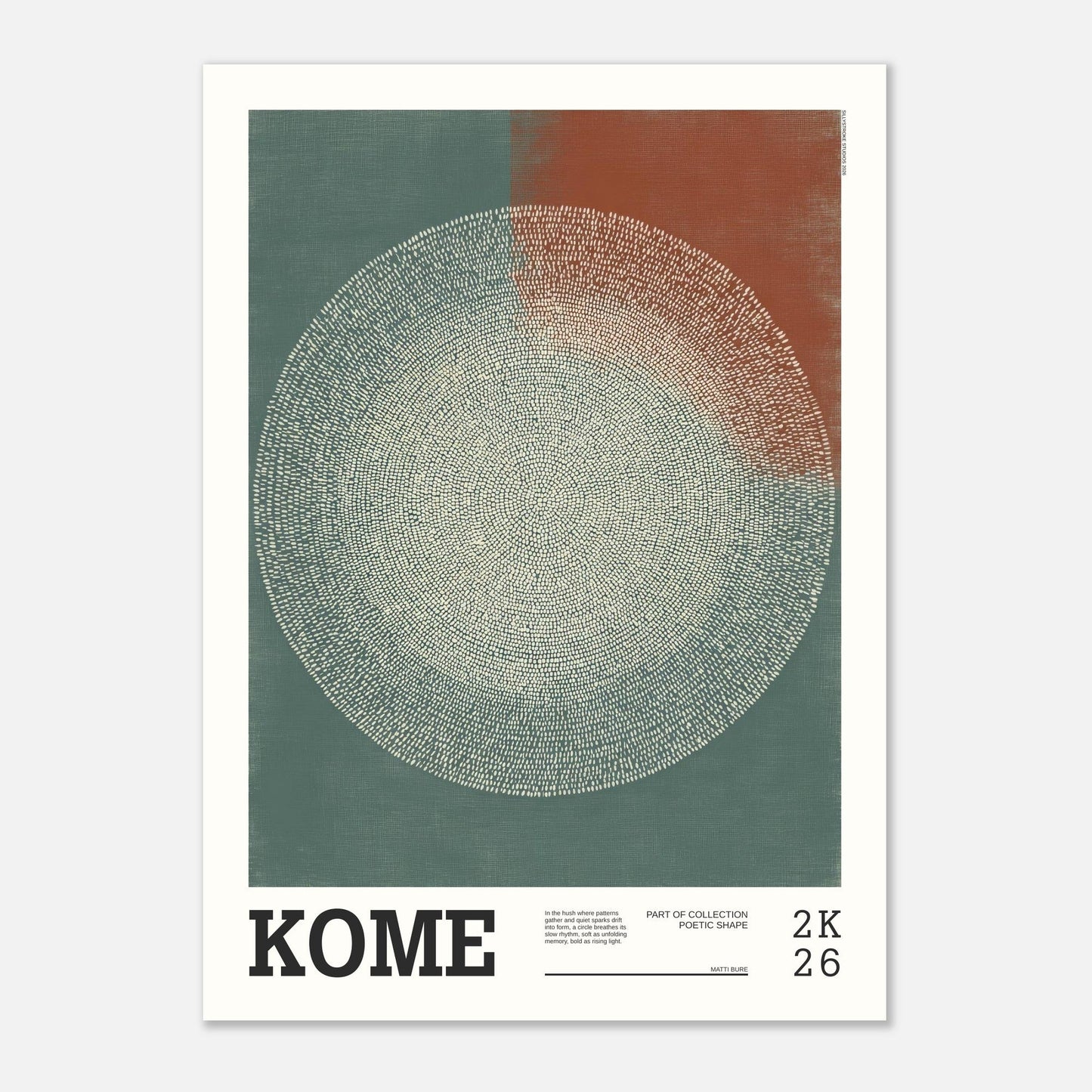 Abstract Art Poster - KOME - Sillystroke