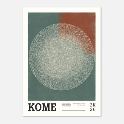 Abstract Art Poster - KOME - Sillystroke