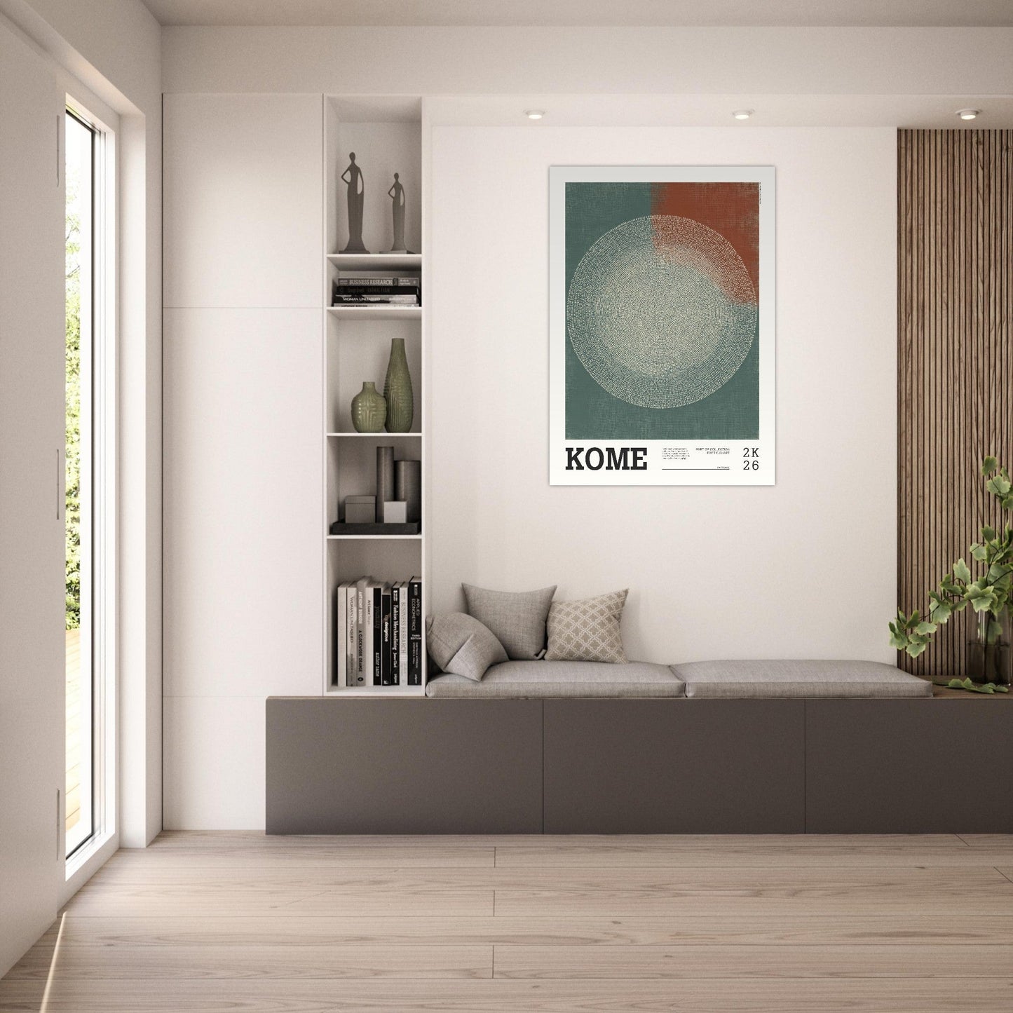 Abstract Art Poster - KOME - Sillystroke