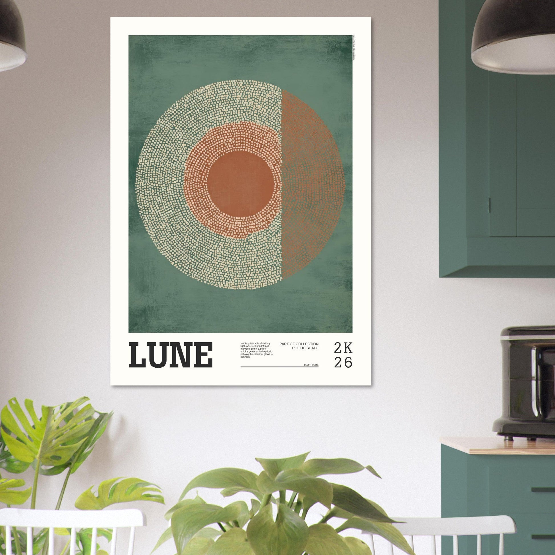 Abstract Art Poster - LUNE - Sillystroke