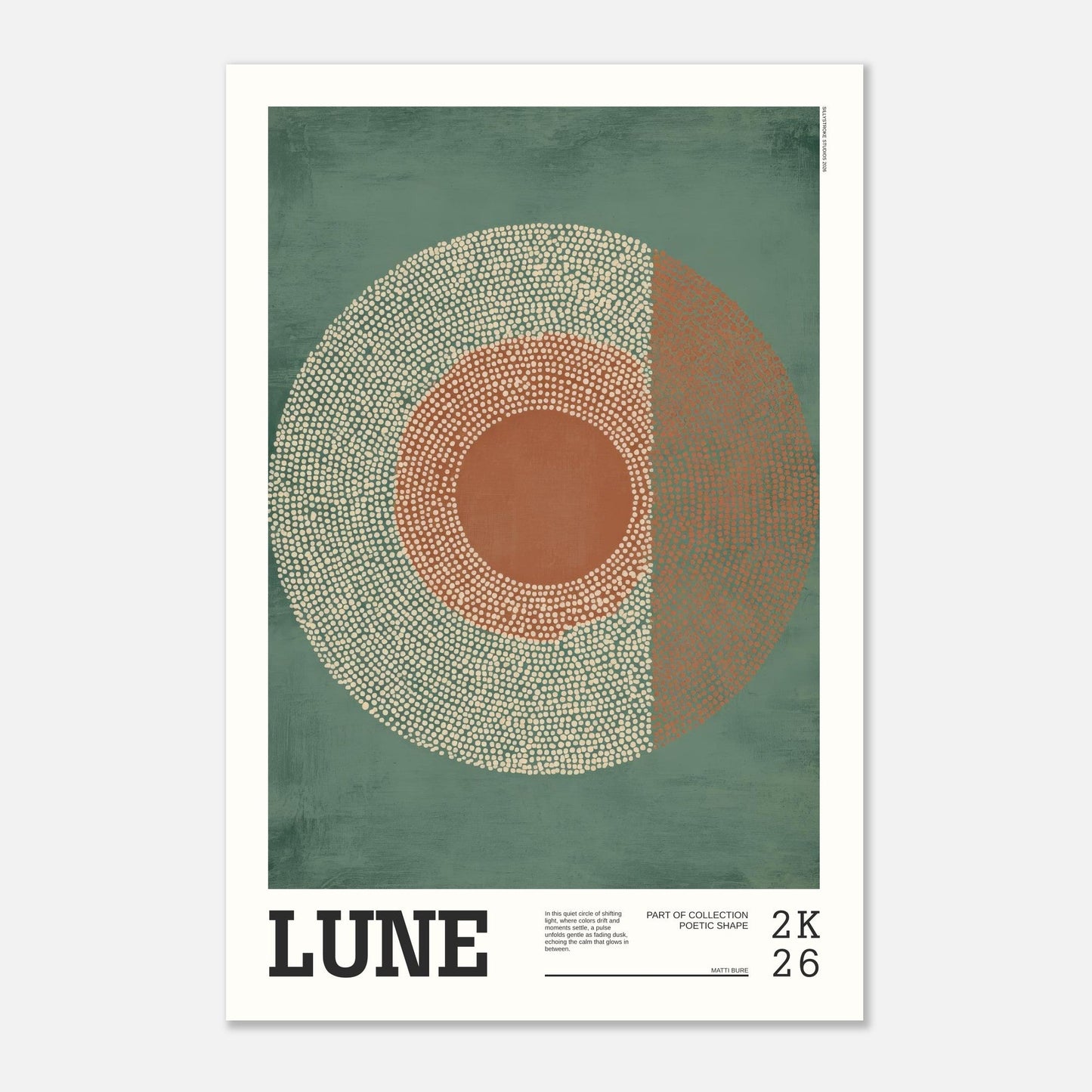 Abstract Art Poster - LUNE - Sillystroke