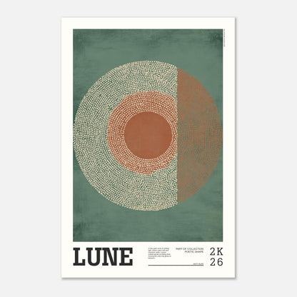 Abstract Art Poster - LUNE - Sillystroke