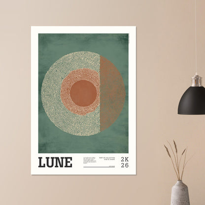 Abstract Art Poster - LUNE - Sillystroke