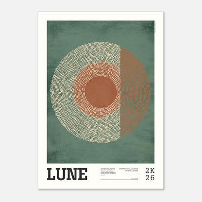 Abstract Art Poster - LUNE - Sillystroke