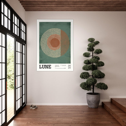 Abstract Art Poster - LUNE - Sillystroke