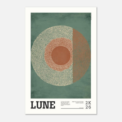 Abstract Art Poster - LUNE - Sillystroke
