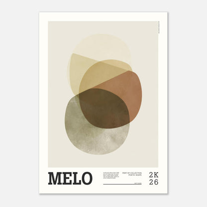 Abstract Art Poster - MELO - Sillystroke