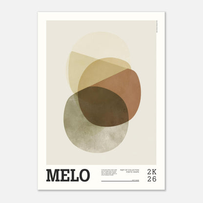 Abstract Art Poster - MELO - Sillystroke