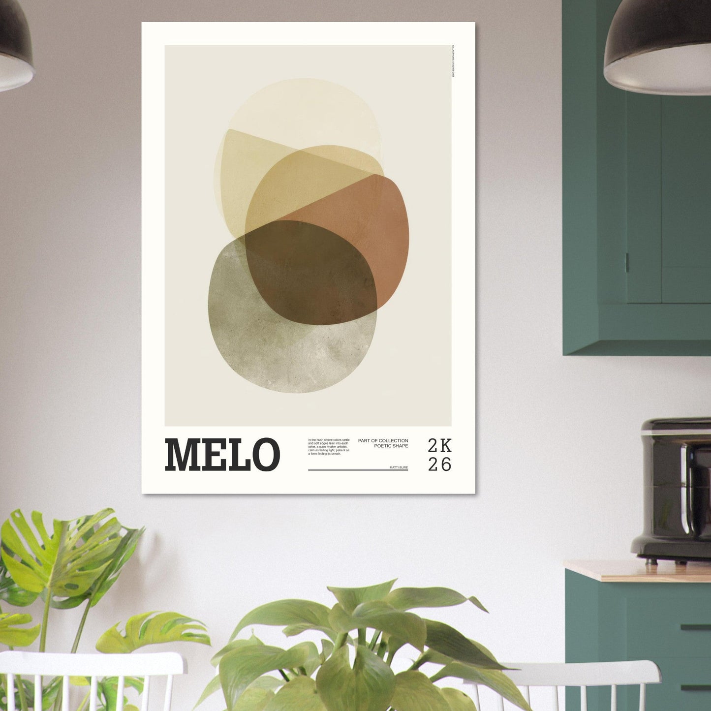Abstract Art Poster - MELO - Sillystroke