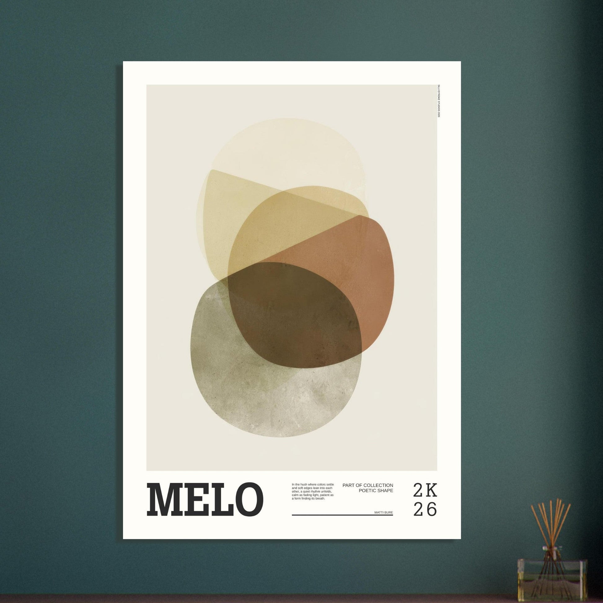 Abstract Art Poster - MELO - Sillystroke