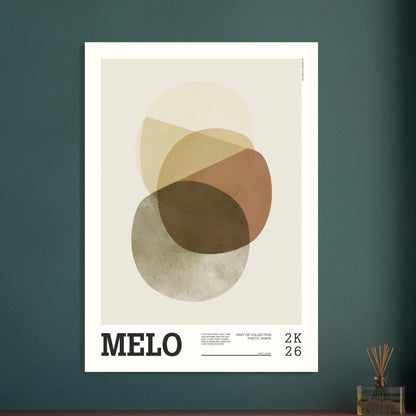 Abstract Art Poster - MELO - Sillystroke
