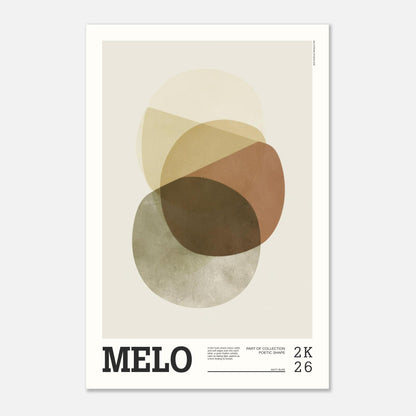 Abstract Art Poster - MELO - Sillystroke