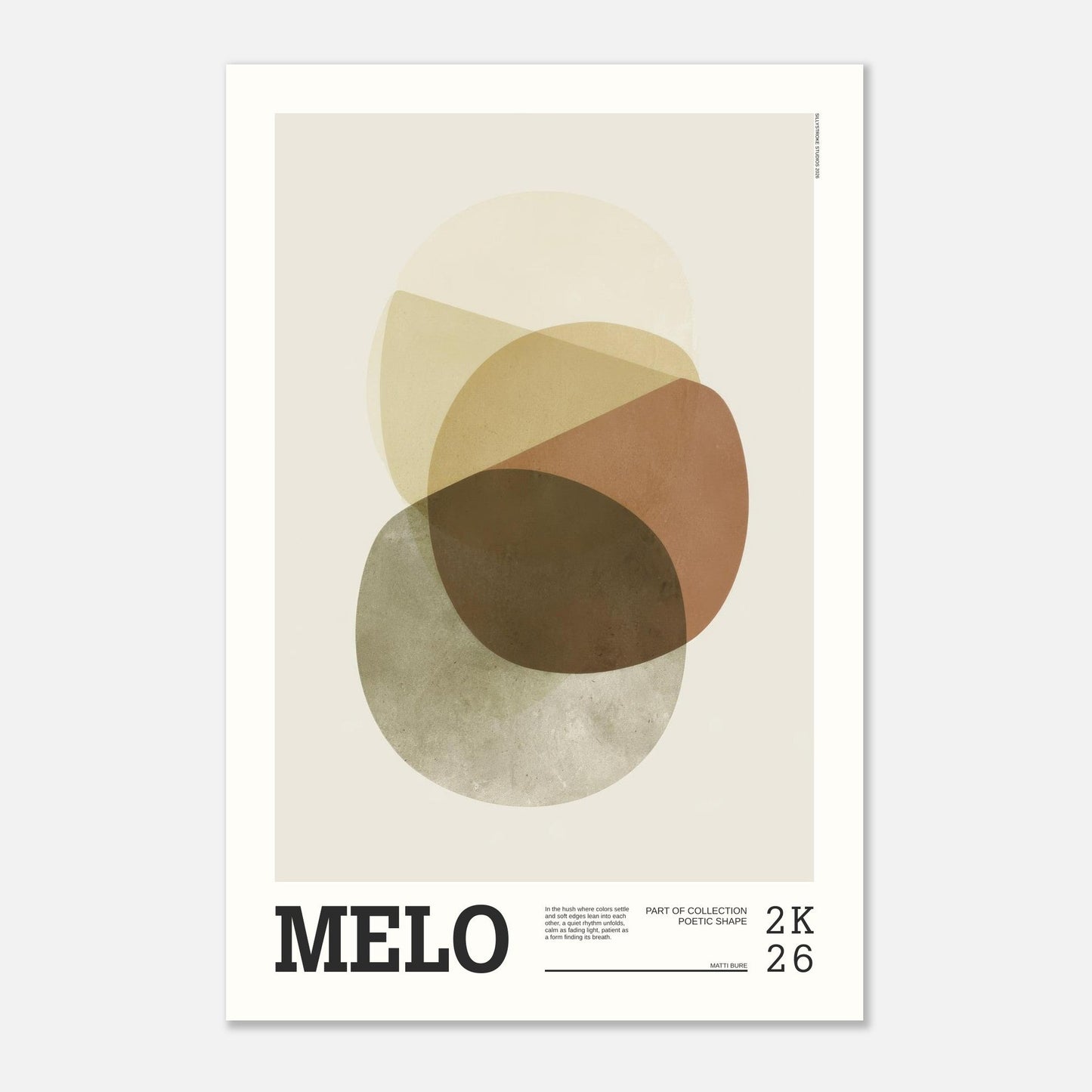 Abstract Art Poster - MELO - Sillystroke